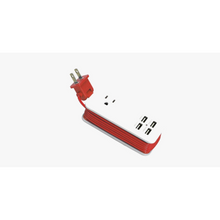 Load image into Gallery viewer, Portable Charging Station with 4 USB ports - Universal Power Socket & 1.5m Long Cord - Best for Travelling (Ships from USA)